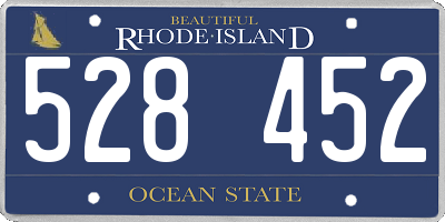 RI license plate 528452