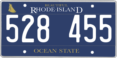 RI license plate 528455