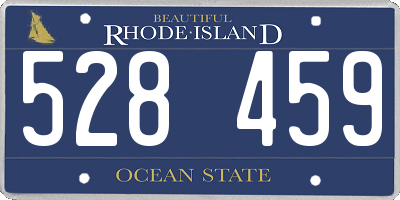 RI license plate 528459
