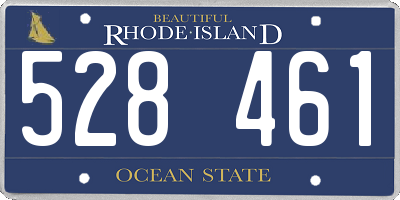 RI license plate 528461