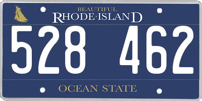 RI license plate 528462