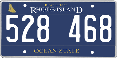 RI license plate 528468