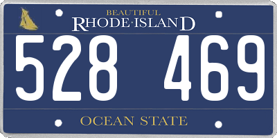RI license plate 528469