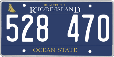 RI license plate 528470