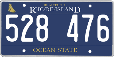 RI license plate 528476