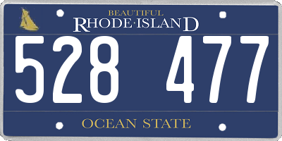 RI license plate 528477
