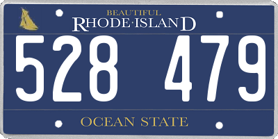 RI license plate 528479