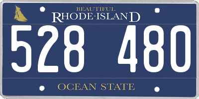 RI license plate 528480