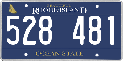 RI license plate 528481