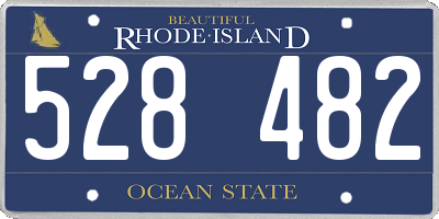 RI license plate 528482