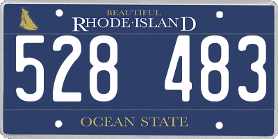 RI license plate 528483