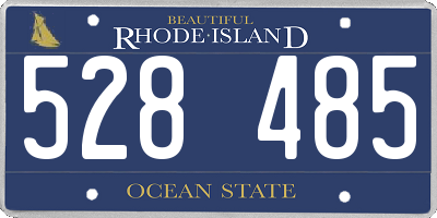 RI license plate 528485