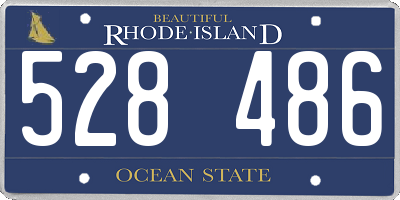 RI license plate 528486