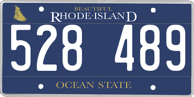 RI license plate 528489