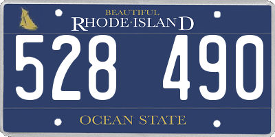 RI license plate 528490