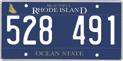 RI license plate 528491