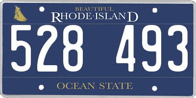 RI license plate 528493