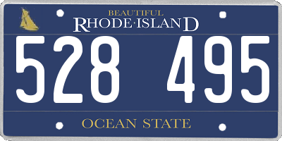 RI license plate 528495