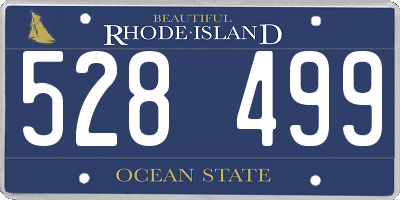 RI license plate 528499