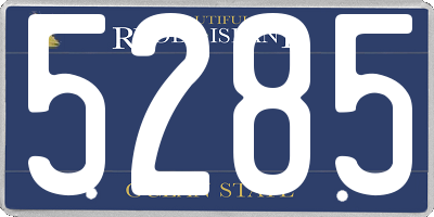 RI license plate 5285