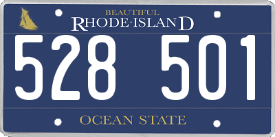 RI license plate 528501