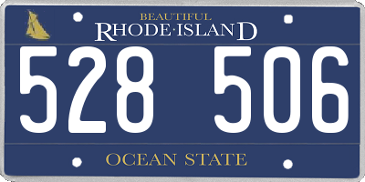 RI license plate 528506