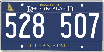 RI license plate 528507