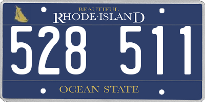 RI license plate 528511