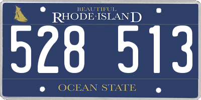 RI license plate 528513