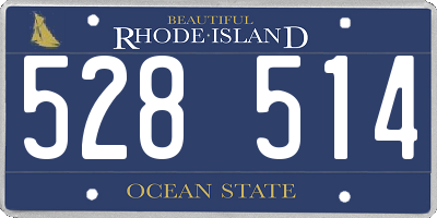 RI license plate 528514