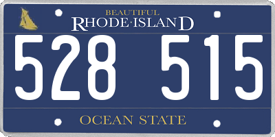 RI license plate 528515