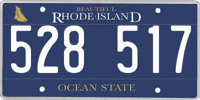 RI license plate 528517