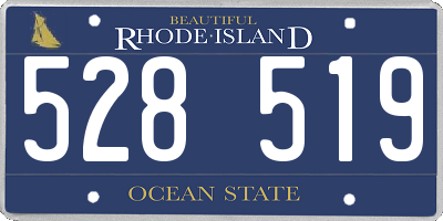 RI license plate 528519