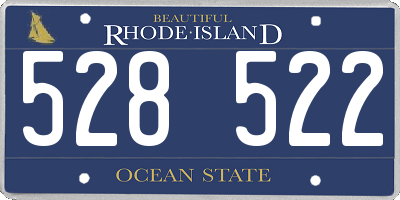 RI license plate 528522