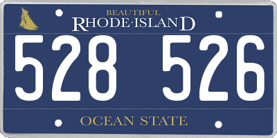 RI license plate 528526