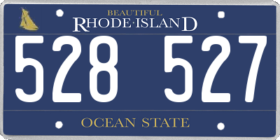 RI license plate 528527