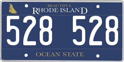 RI license plate 528528