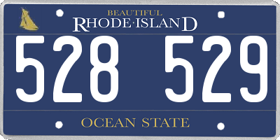 RI license plate 528529