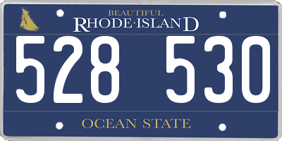 RI license plate 528530