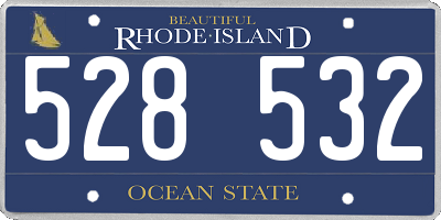 RI license plate 528532
