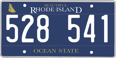 RI license plate 528541