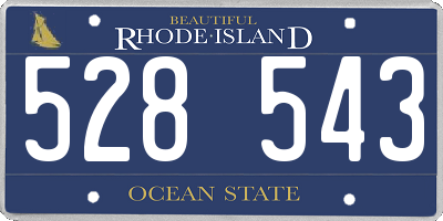 RI license plate 528543