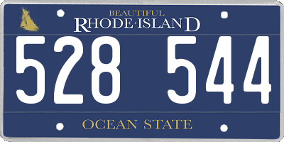 RI license plate 528544