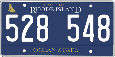 RI license plate 528548
