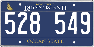 RI license plate 528549