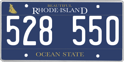 RI license plate 528550