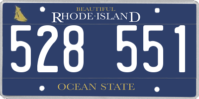 RI license plate 528551