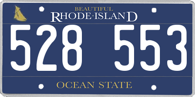 RI license plate 528553