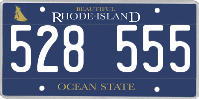 RI license plate 528555