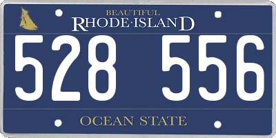 RI license plate 528556